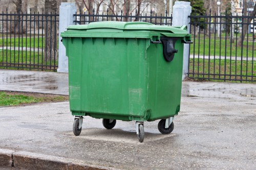Waste collection truck in Wallington