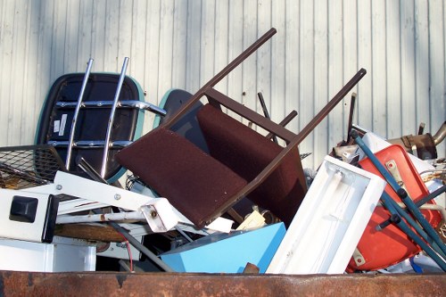 Commercial waste bins and recycling containers in Wallington